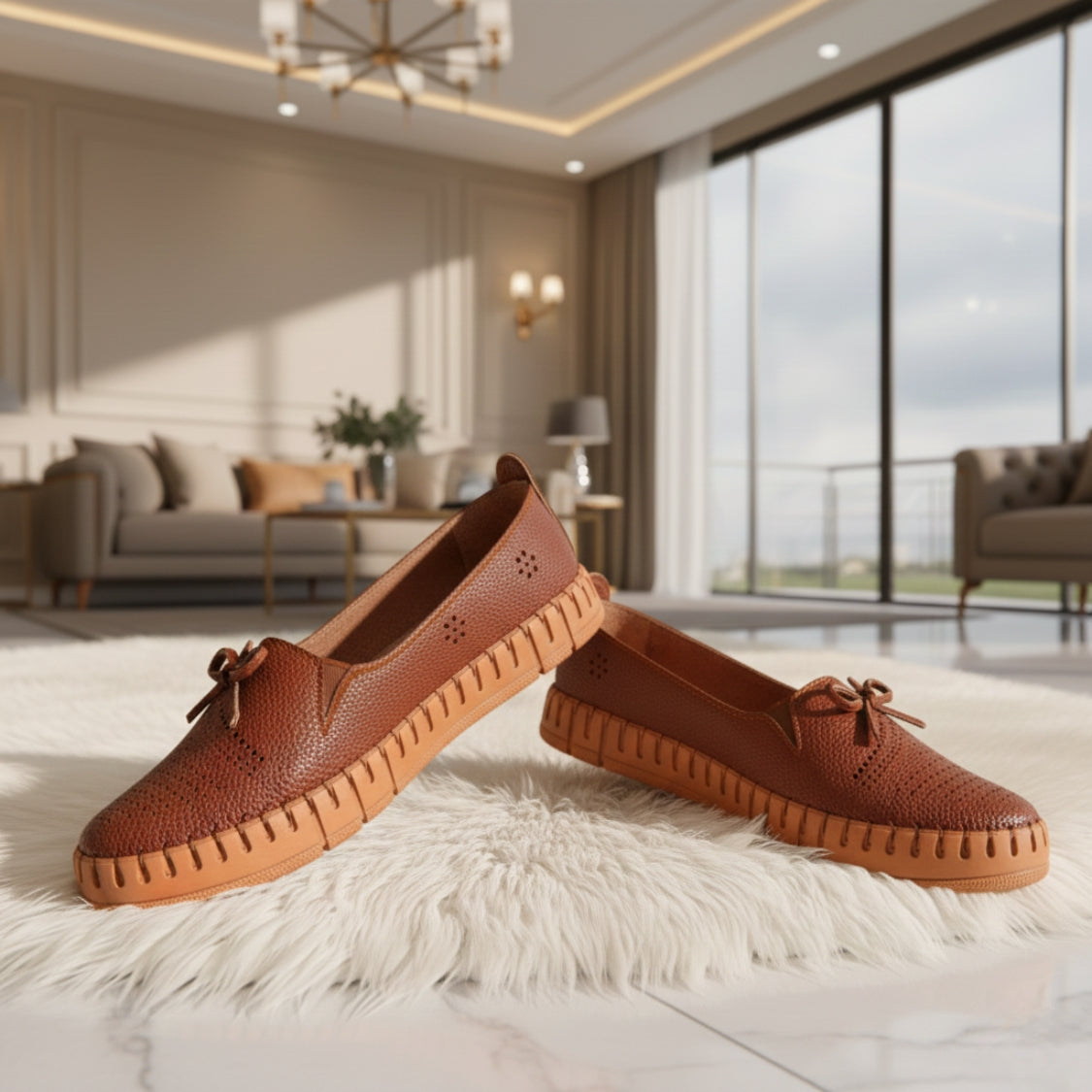 Loafer Medical shoesr | camel- Model 109