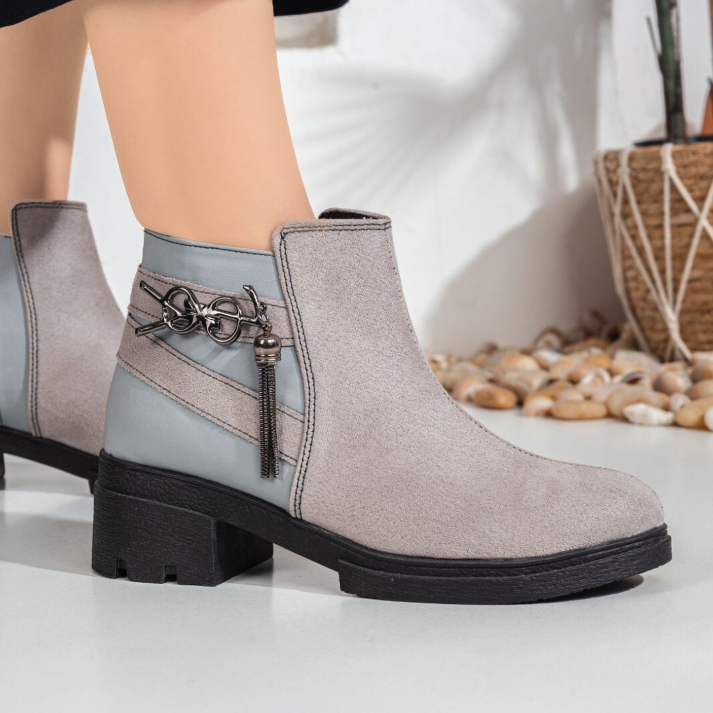 Gray Luxe Boot | Gray - Model 403