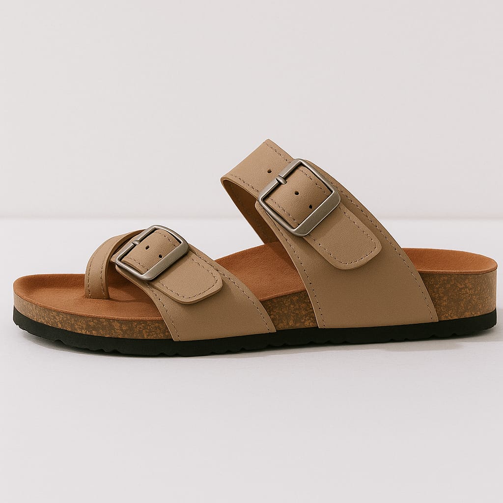 Leather slipper | beige- Model 130