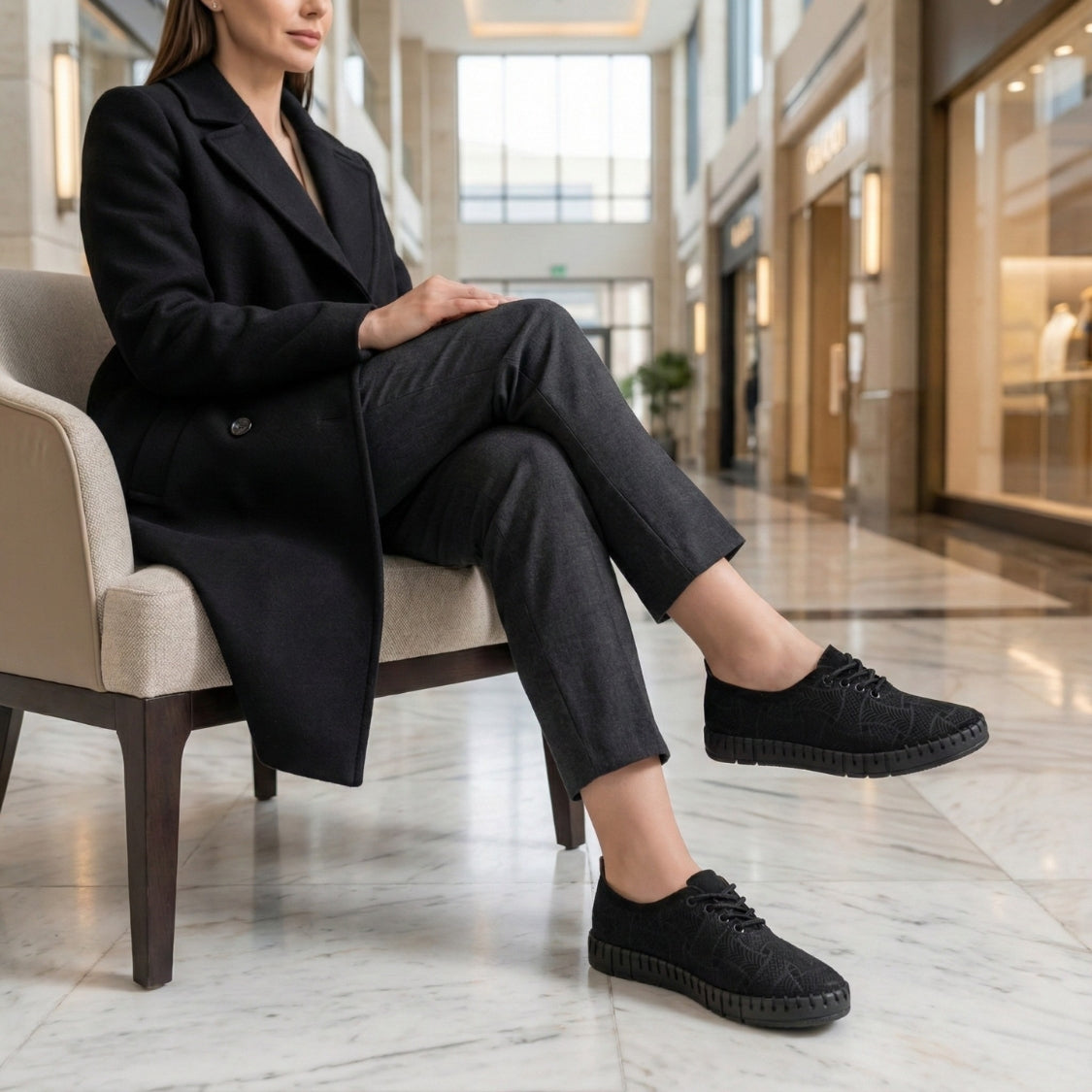 Premium Suede Espadrille Black (702)