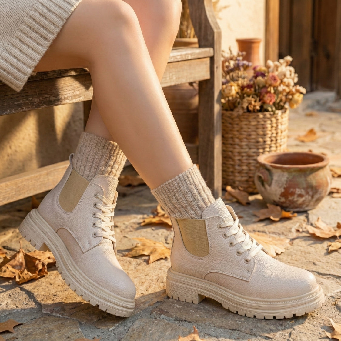 Infinity Boot | beige- Model 201