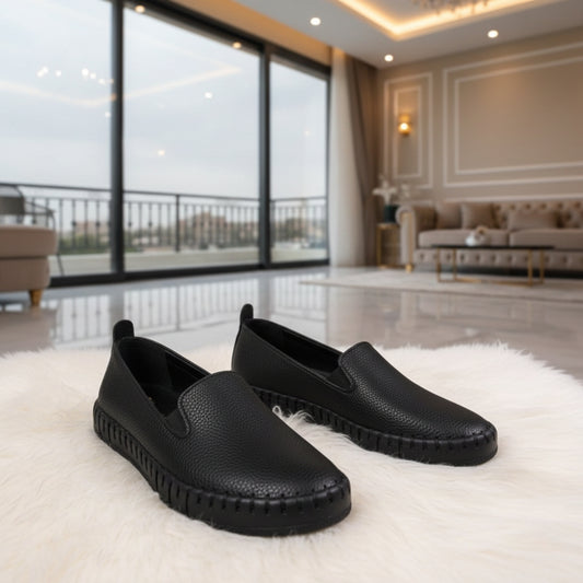 Loafer Medical shoesr Handmade | Black- Model 110