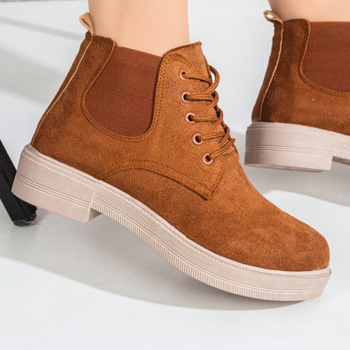 Brown Suede Ankle Boot | Brown - Model 404