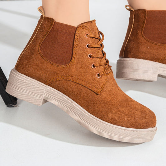 Brown Suede Ankle Boot | Brown - Model 404