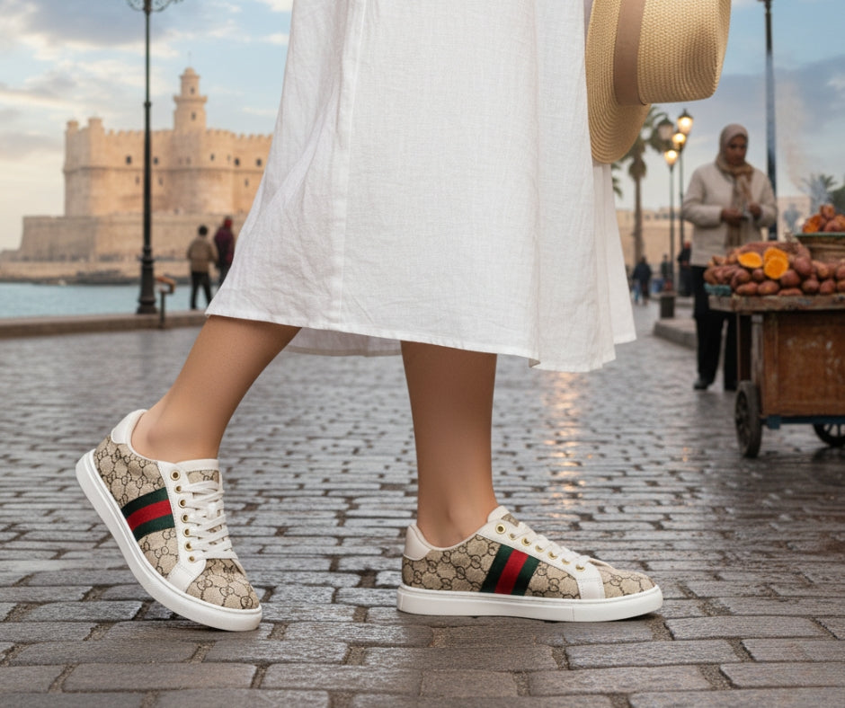 Women's Sneakers | beige- Model 605