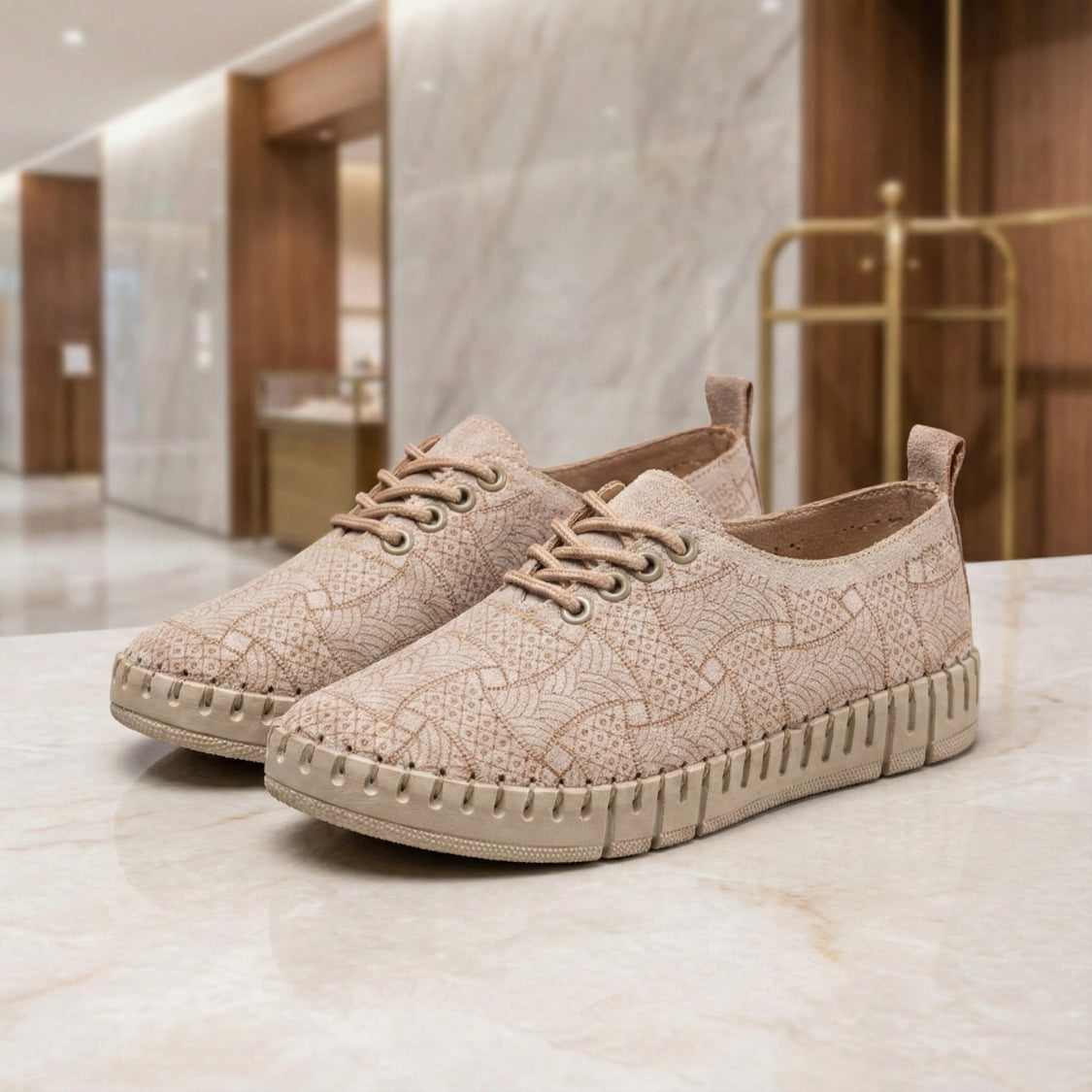 Premium Suede Espadrille Beige (702)