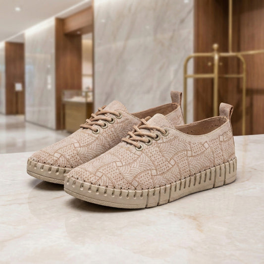Premium Suede Espadrille Beige (702)