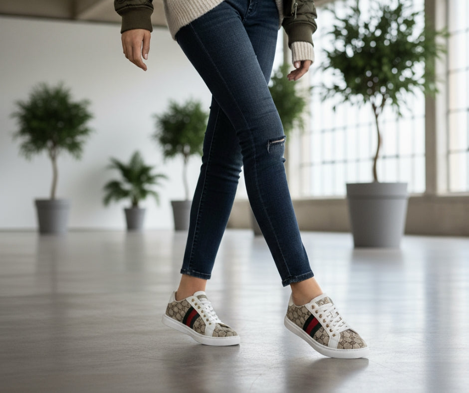 Women's Sneakers | beige- Model 605