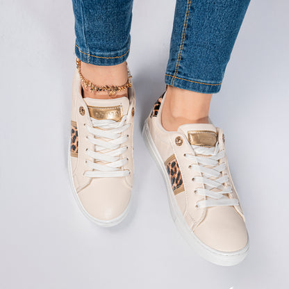 Tiger Look Sneakers | beige- Model 695